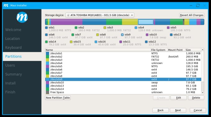 Partitions, no labels