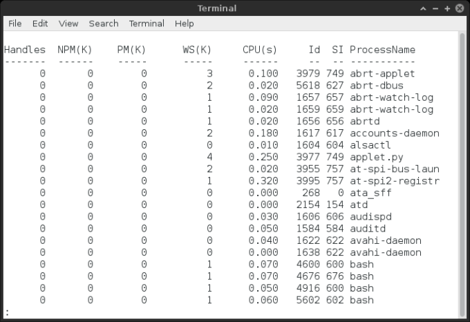 Basic usage, ps equivalent
