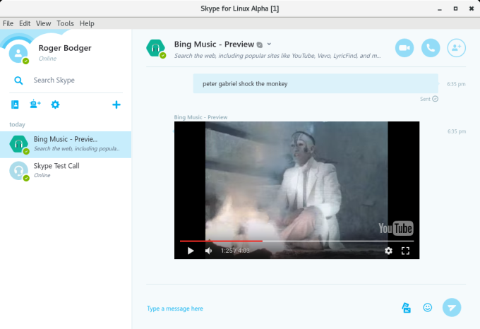 Bing Music bot playing