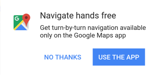 Google Maps, cannot do turn-by-turn