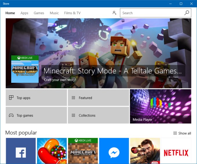 Store is less obtrusive