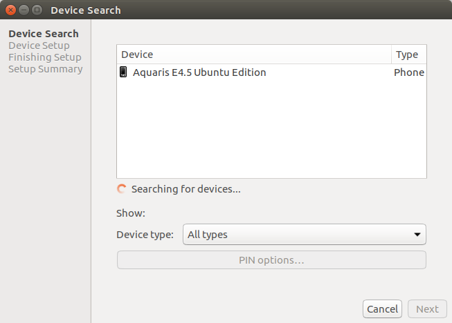 Bluetooth, pair device