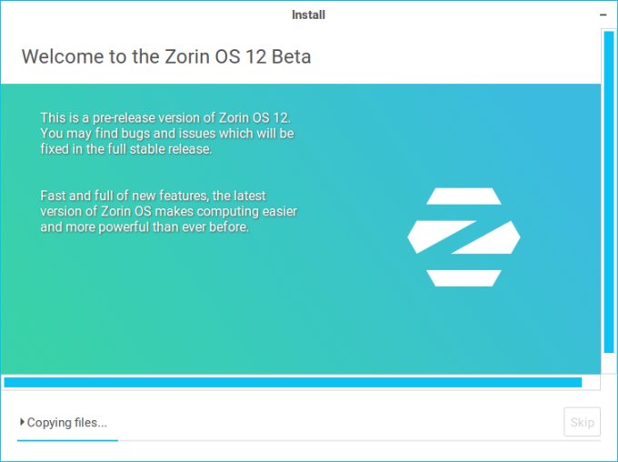 Installer scrollbars