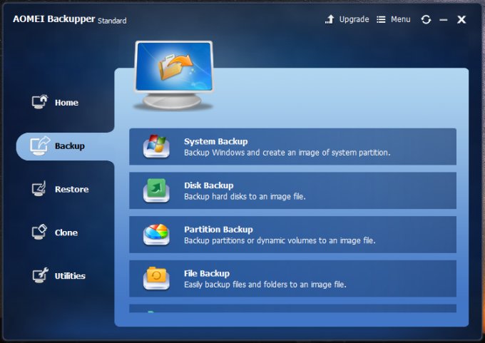 Backup features