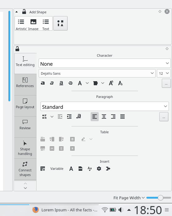 Ribbon like interface