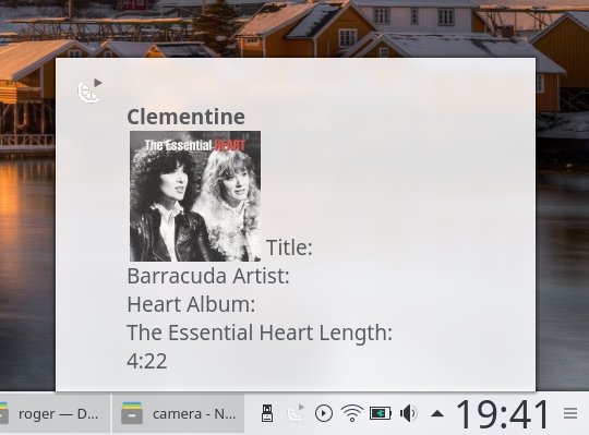 System tray integration