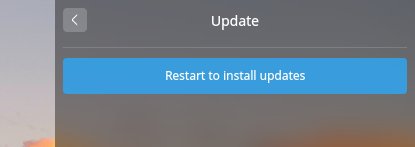 Update, restart required