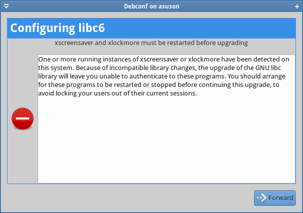 Libc warning