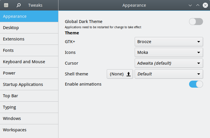 Custom theme created