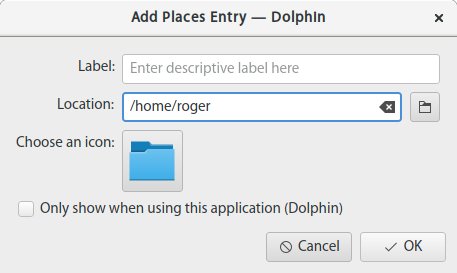 Place entry, customize