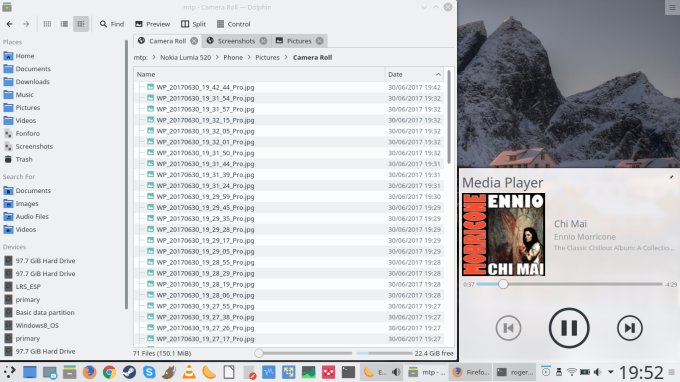 Smartphone, media support