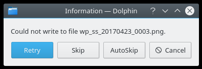 Cannot write, another prompt