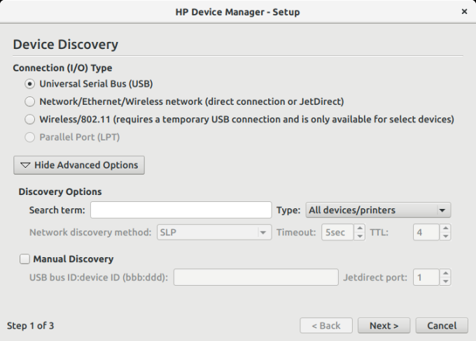 Device Manager, step 1