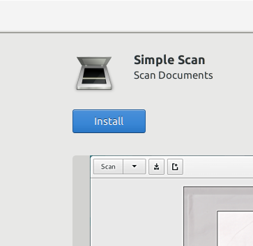 Simple Scan install