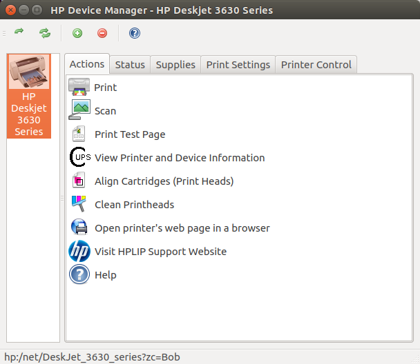 HP Device Manager works, Ubuntu