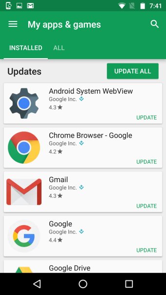App updates