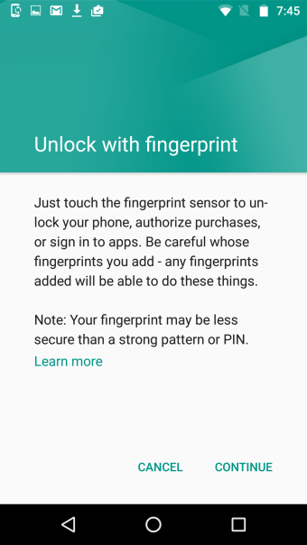 Fingerprint, begin