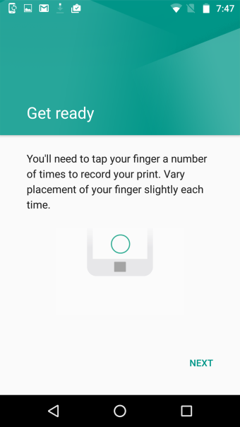 Fingerprint, get ready