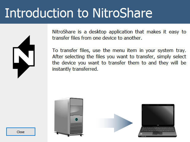 Introduction splash screen