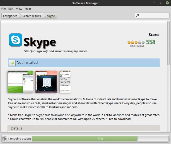 Software Manager working nicely