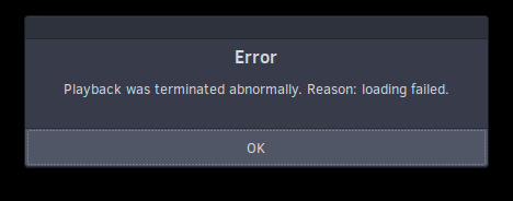 Playback from phone, error