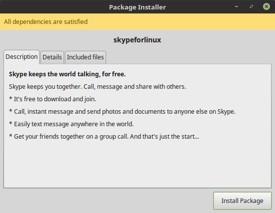Skype, install