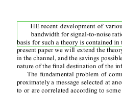 Letter disappeared, zoomed in