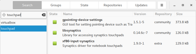 Touchpad, install utility