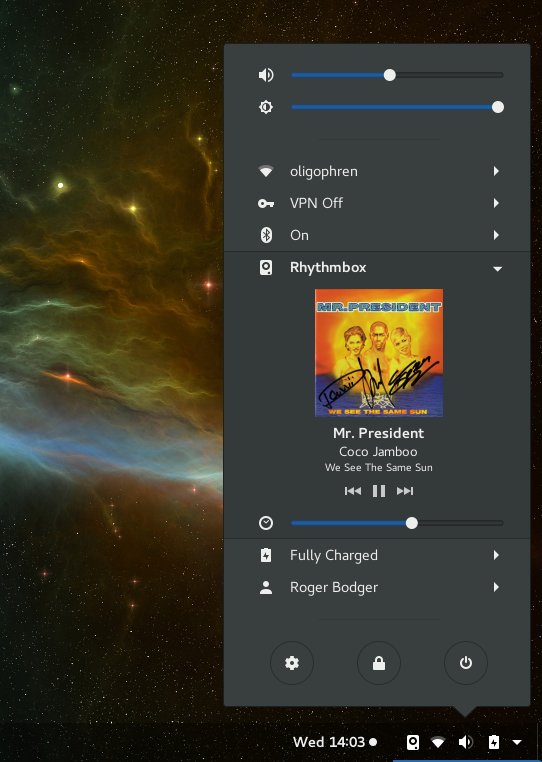 Music extension, system area integration