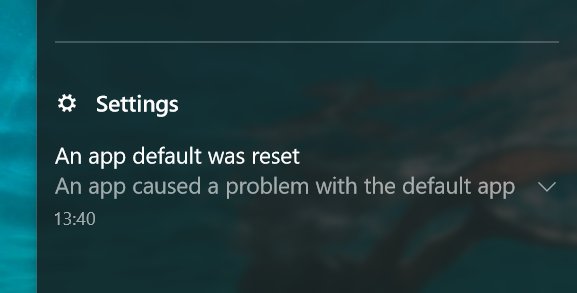 Bogus problem message