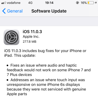 OS update