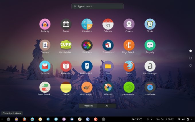 Various apps