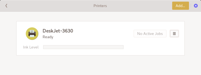 Printer set up, ink level wrong