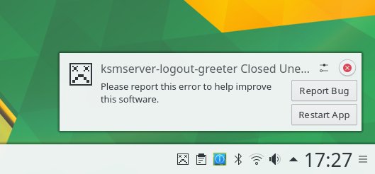 Logout error