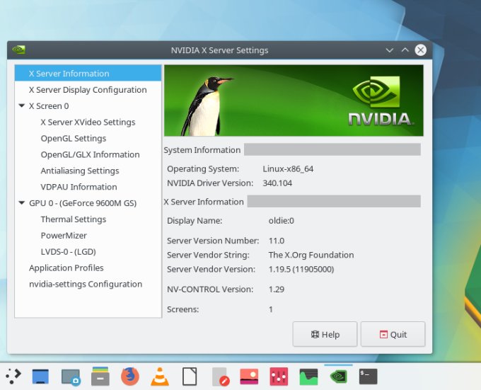 Nvidia drivers installed