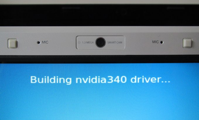 Building Nvidia driver before live session