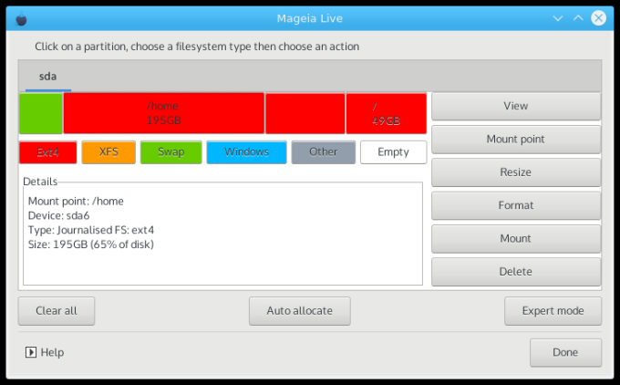 Partitioning, work in progress