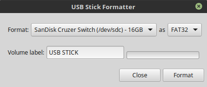 USB Stick Formatter