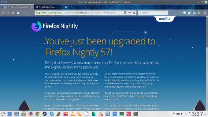 Nightly build grouped as standard app
