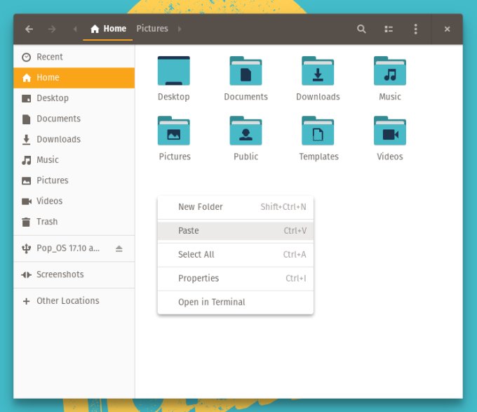 No right click, new file option