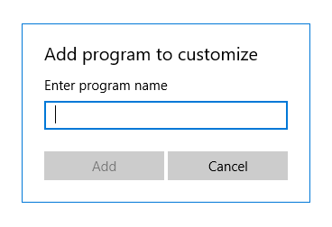 Add program