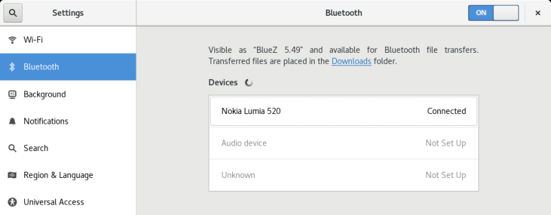 Bluetooth, connected