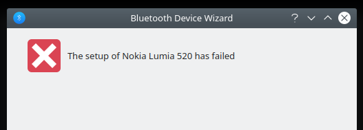 Bogus failed message