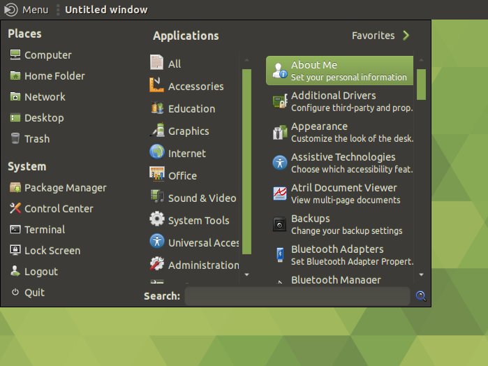 MATE Menu, not best option
