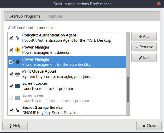 Startup applications fix