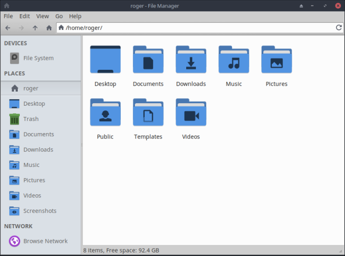 File manager, tweaked