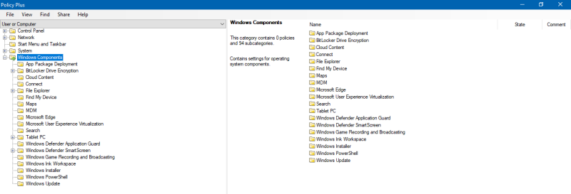 Showing only Windows 10