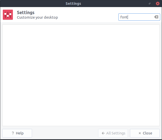 No fonts found in search