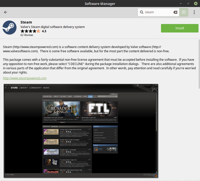 Steam, install