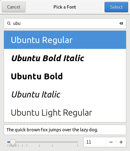Change fonts